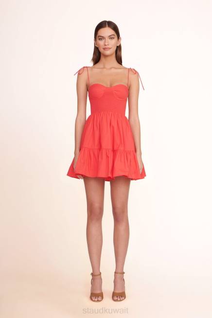 STAUD 42R066 فستان ميني لاندري نحيف كركديه ملابس