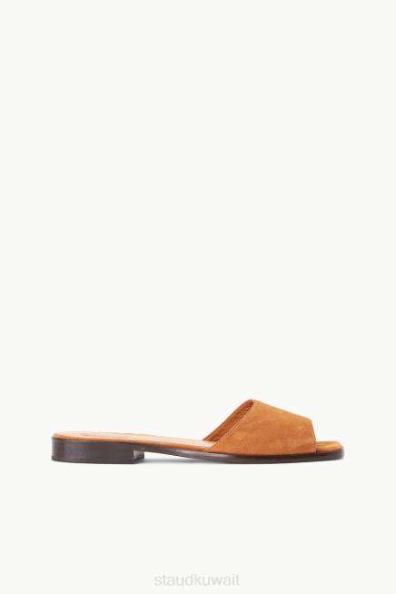 STAUD 42R0668 شريحة قزوين نحيف تان سويدي ملابس