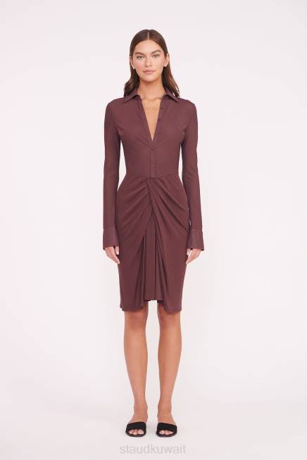 STAUD 42R070 فستان بريندان نحيف نباح ملابس