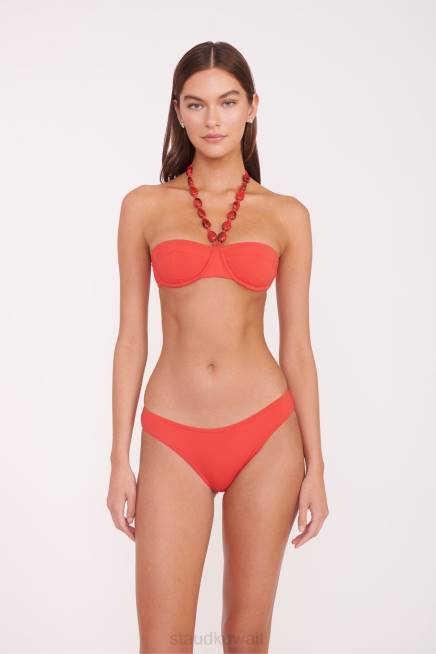 STAUD 42R0714 بيكيني علوي مطرز من sydney نحيف روبي ملابس