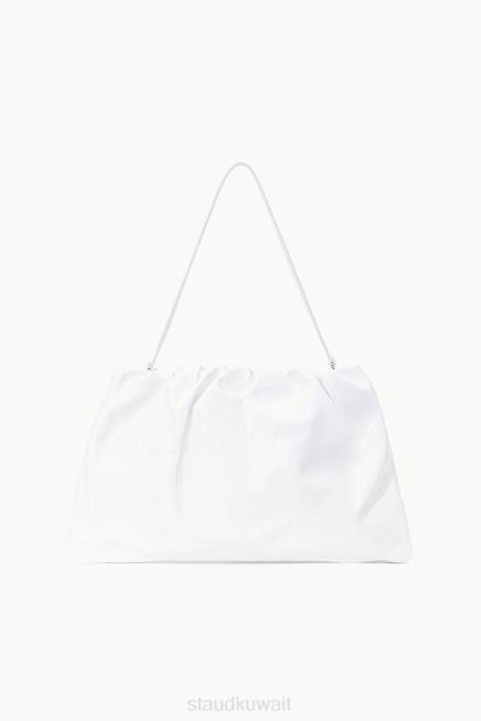 STAUD 42R0760 حقيبة فيبي نحيف أبيض مُكَمِّلات
