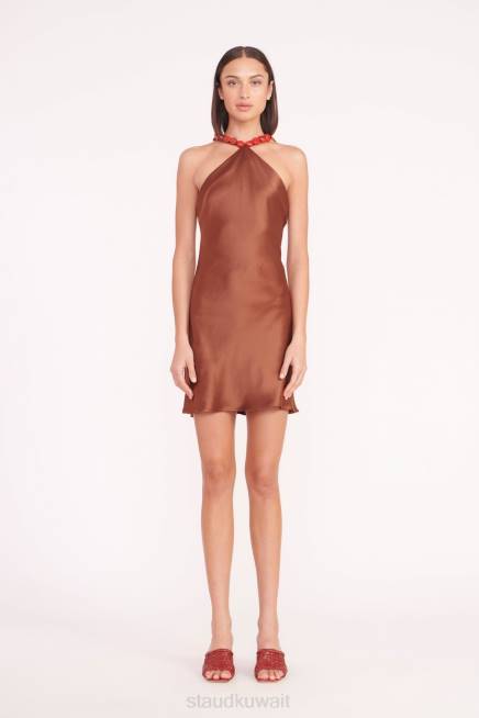 STAUD 42R08 فستان ميني إيقاع نحيف القرنفل ملابس