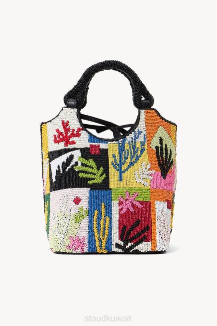 STAUD 42R0807 حقيبة كوت مطرز نحيف خليط المرجان مُكَمِّلات