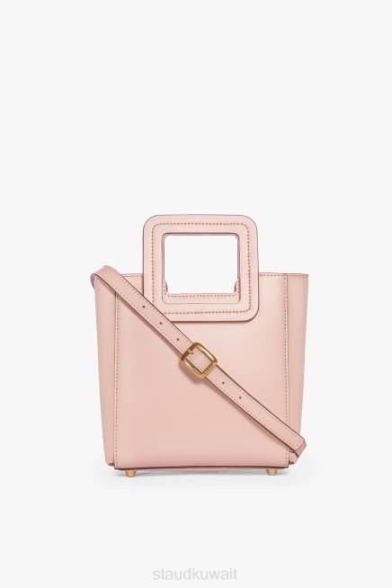 STAUD 42R0822 حقيبة جلدية صغيرة شيرلي نحيف احمر خدود مُكَمِّلات