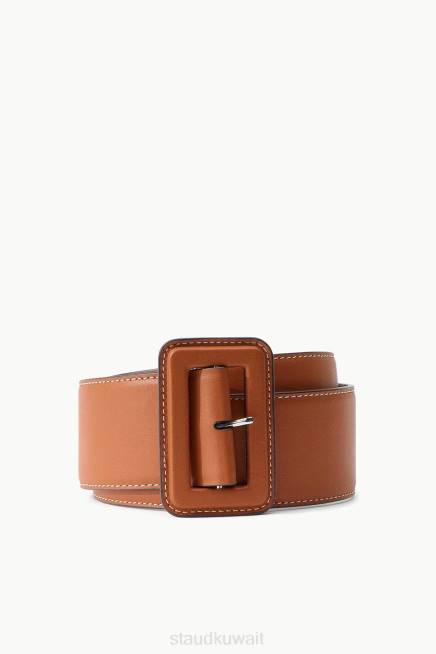 STAUD 42R0855 حزام خصر عريض نحيف تان مُكَمِّلات