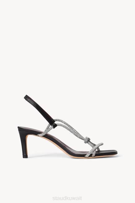 STAUD 42R0902 نيكوليت كعب حجر الراين نحيف أسود أحذية