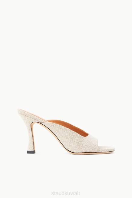 STAUD 42R0946 بغل سيلفيا نحيف الكتان الطبيعي أحذية