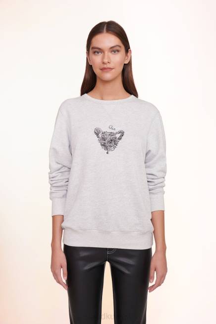 STAUD x C.BONZ 42R01028 سويت شيرت للجنسين مخصص نحيف رمادي مُكَمِّلات